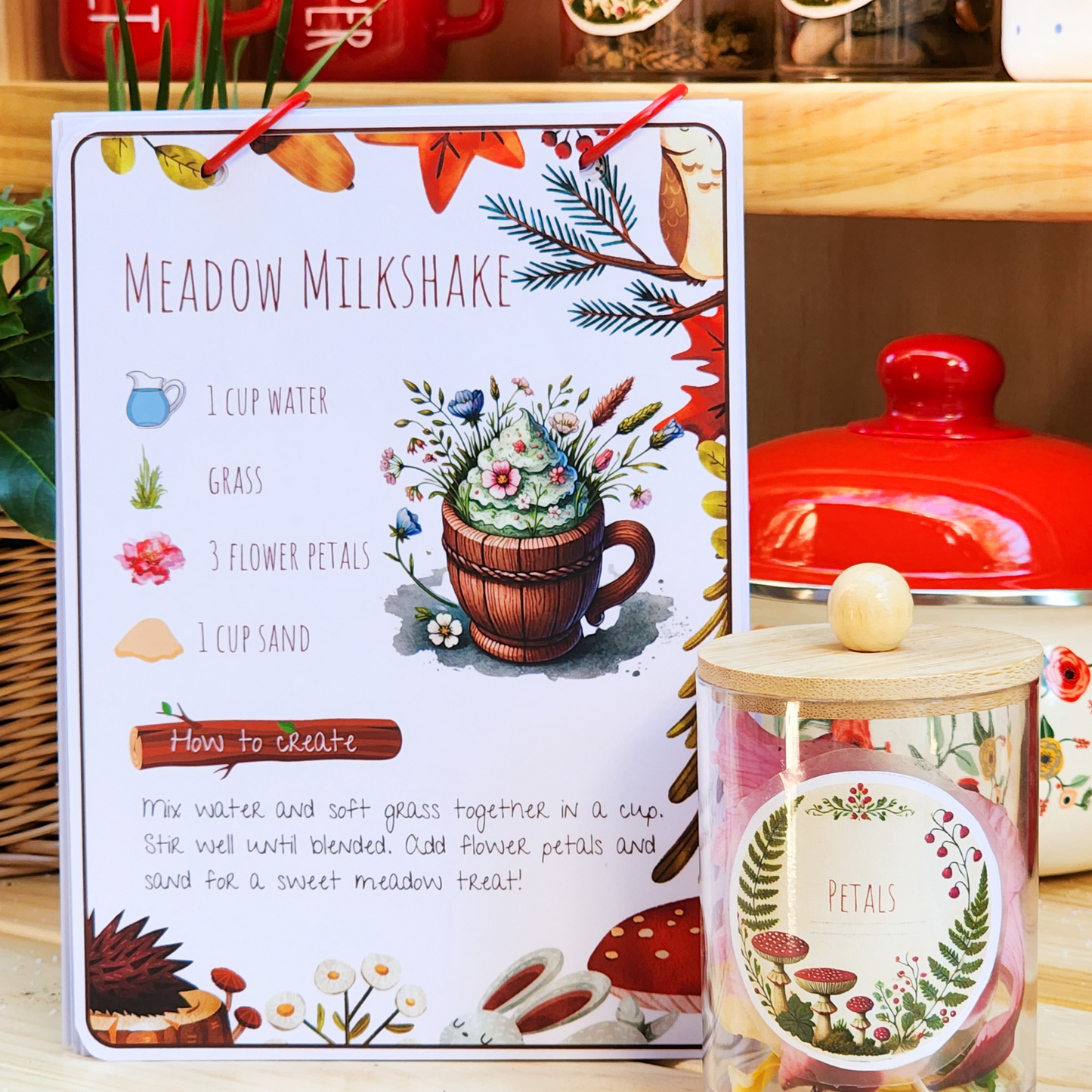 Mud Kitchen Recipe Cards